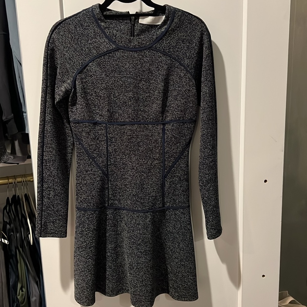 Thakoon Addition Paneled Knit Tweed Dress